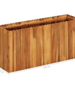 vidaXL Garden Raised Bed 100x30x50 cm Solid Acacia Wood
