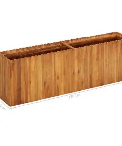 vidaXL Garden Raised Bed 150x30x50 cm Solid Acacia Wood