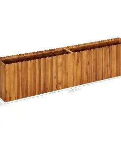 vidaXL Garden Raised Bed 200x30x50 cm Solid Acacia Wood