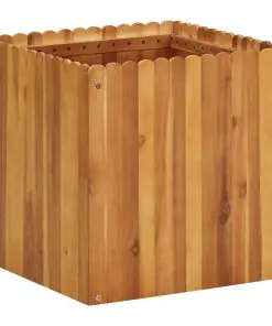 vidaXL Garden Raised Bed 50x50x50 cm Solid Acacia Wood