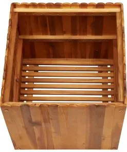 vidaXL Garden Raised Bed 50x50x50 cm Solid Acacia Wood