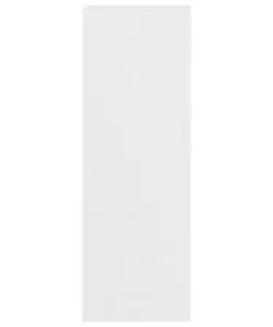 vidaXL Shoe Rack White 54x34x100 cm Chipboard