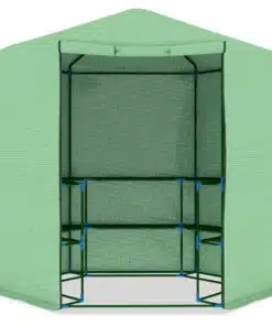 vidaXL Greenhouse with Shelves Steel 227×223 cm