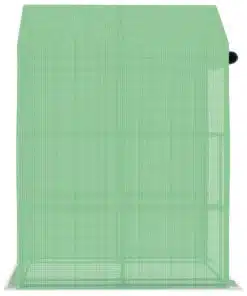 vidaXL Greenhouse with Shelves Steel 143x143x195 cm