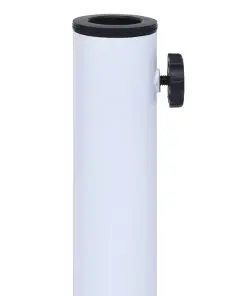 vidaXL Parasol Base White Steel Square 17 kg