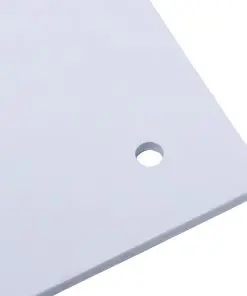 vidaXL Parasol Base White Steel Square 17 kg