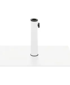 vidaXL Parasol Base White Steel 15 kg