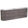 vidaXL Garden Raised Bed 120x24x40 cm Poly Rattan Grey vidaXL Garden Raised Bed 120x24x40 cm Poly Rattan Grey