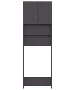 vidaXL Washing Machine Cabinet Grey 64×25.5×190 cm Chipboard