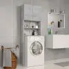 vidaXL Washing Machine Cabinet Concrete Grey 64×25.5×190 cm Chipboard
