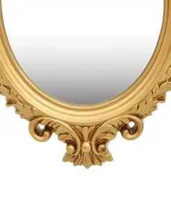 vidaXL Wall Mirror Castle Style 56×76 cm Gold