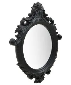 vidaXL Wall Mirror Castle Style 56×76 cm Black