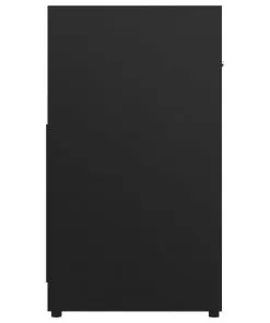 vidaXL Bathroom Cabinet Black 60x33x58 cm Chipboard