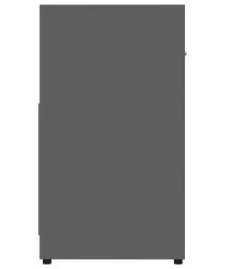 vidaXL Bathroom Cabinet Grey 60x33x58 cm Chipboard