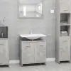 vidaXL Bathroom Cabinet Concrete Grey 60x33x58 cm Chipboard vidaXL Bathroom Cabinet Concrete Grey 60x33x58 cm Chipboard