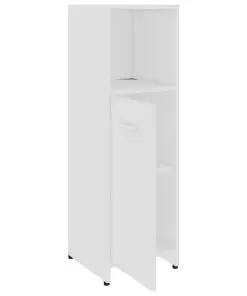 vidaXL Bathroom Cabinet White 30x30x95 cm Chipboard