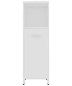 vidaXL Bathroom Cabinet White 30x30x95 cm Chipboard