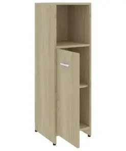 vidaXL Bathroom Cabinet Sonoma Oak 30x30x95 cm Chipboard