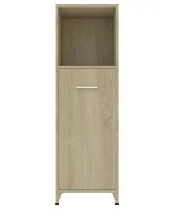 vidaXL Bathroom Cabinet Sonoma Oak 30x30x95 cm Chipboard