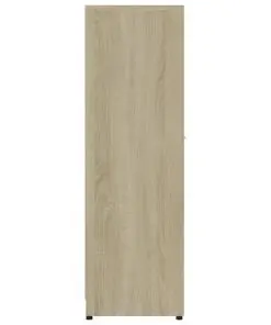 vidaXL Bathroom Cabinet Sonoma Oak 30x30x95 cm Chipboard
