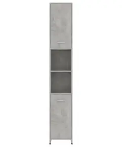 vidaXL Bathroom Cabinet Concrete Grey 30x30x183.5 cm Chipboard