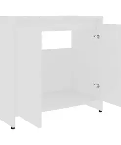 vidaXL Bathroom Cabinet White 60x33x58 cm Chipboard