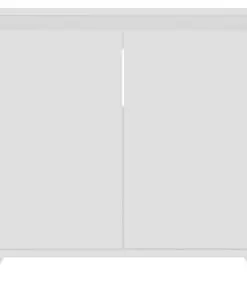 vidaXL Bathroom Cabinet White 60x33x58 cm Chipboard