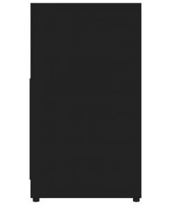 vidaXL Bathroom Cabinet Black 60x33x58 cm Chipboard