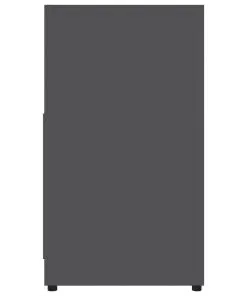 vidaXL Bathroom Cabinet Grey 60x33x58 cm Chipboard