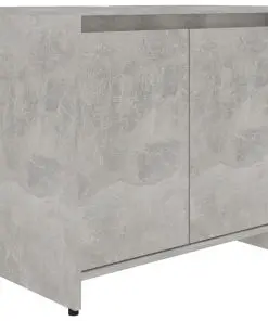 vidaXL Bathroom Cabinet Concrete Grey 60x33x58 cm Chipboard