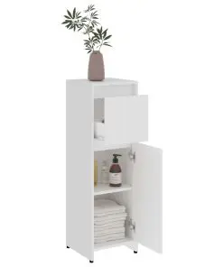 vidaXL Bathroom Cabinet White 30x30x95 cm Chipboard