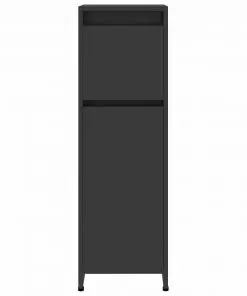 vidaXL Bathroom Cabinet Grey 30x30x95 cm Chipboard
