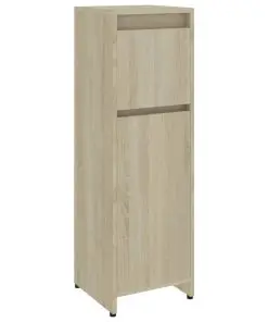 vidaXL Bathroom Cabinet Sonoma Oak 30x30x95 cm Chipboard