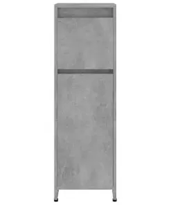 vidaXL Bathroom Cabinet Concrete Grey 30x30x95 cm Chipboard