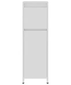 vidaXL Bathroom Cabinet High Gloss White 30x30x95 cm Chipboard