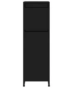 vidaXL Bathroom Cabinet High Gloss Black 30x30x95 cm Chipboard