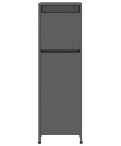 vidaXL Bathroom Cabinet High Gloss Grey 30x30x95 cm Chipboard