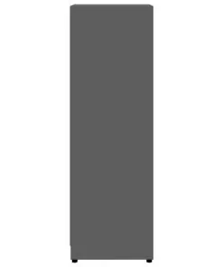 vidaXL Bathroom Cabinet High Gloss Grey 30x30x95 cm Chipboard