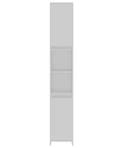 vidaXL Bathroom Cabinet White 30x30x183.5 cm Chipboard