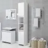 vidaXL Bathroom Cabinet White 30x30x183.5 cm Chipboard