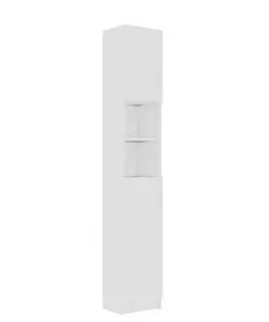 vidaXL Bathroom Cabinet White 32×25.5×190 cm Chipboard