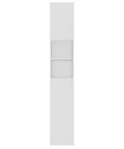 vidaXL Bathroom Cabinet White 32×25.5×190 cm Chipboard