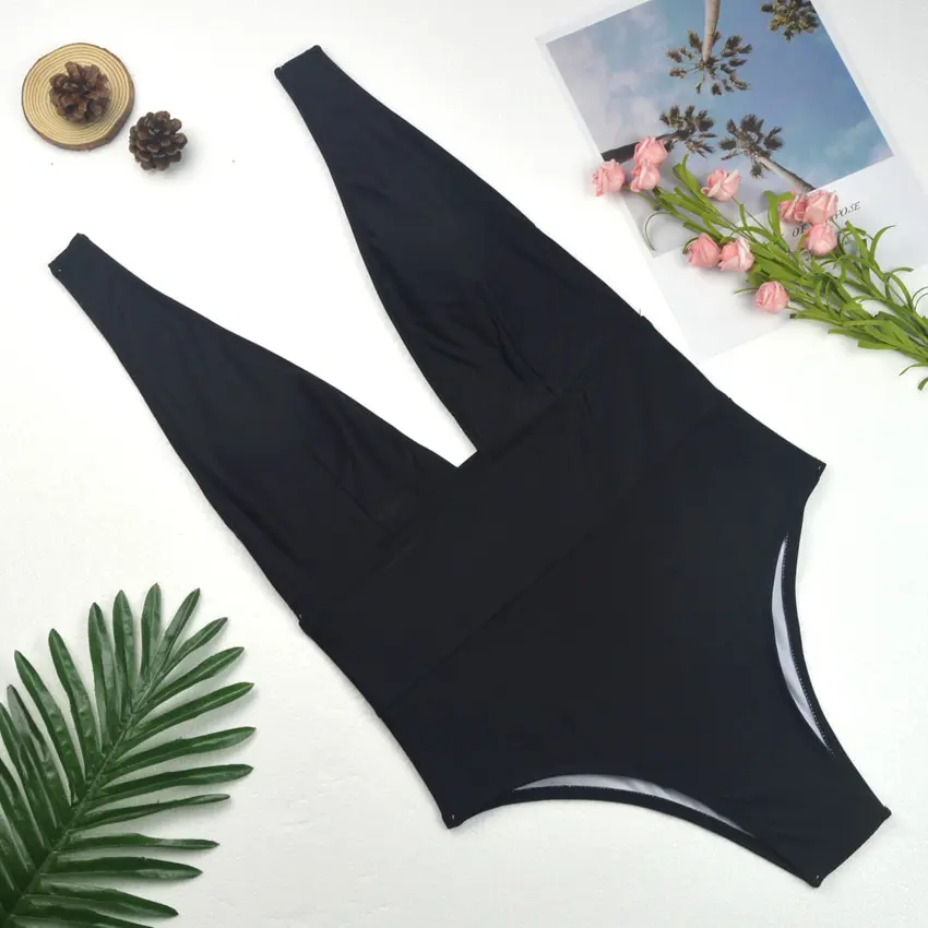 Women's Deep V-Neck Swimwear