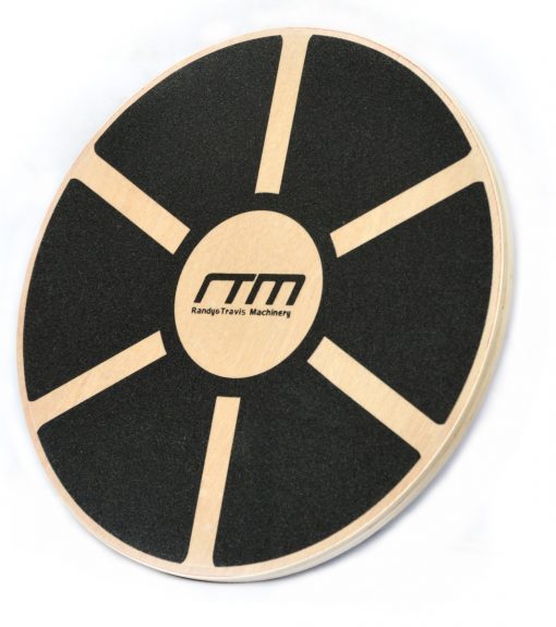 Heavy Duty 15.5" Wooden Balance Board with Non-Slip Pad Fitness