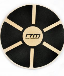 Heavy Duty 15.5" Wooden Balance Board with Non-Slip Pad Fitness