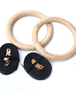 Wooden Gymnastic Rings Olympic Gym Strength Training