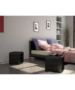 2 x Cubed stool black