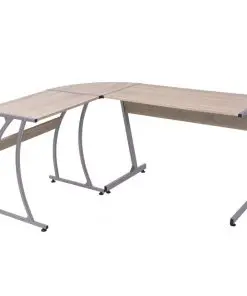 vidaXL Corner Desk L-Shaped Oak
