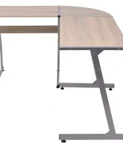 vidaXL Corner Desk L-Shaped Oak