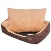vidaXL Dog Bed with Cushion PU Artificial Leather Size XXL Brown